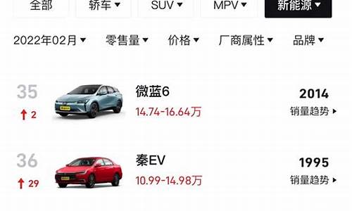 新能源电动汽车排名前十名5万以内有哪些_