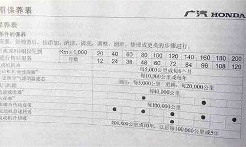 锋范汽车保养手册_锋范汽车保养费用